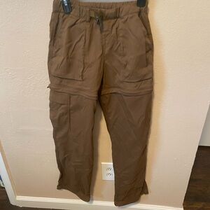 Prana Women's Cargo Zip-Off Pants in Brown
